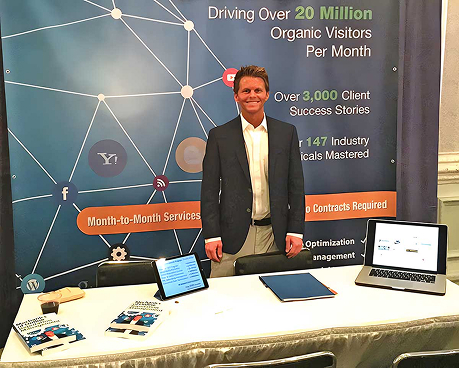Tyler Collins, SEO Conference Booth